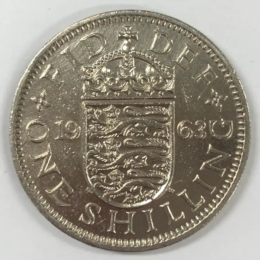 [BUNJANG] 1963 United Kingdom 1 Shilling Coin / 1963년 영국 1실링 동전 S4139