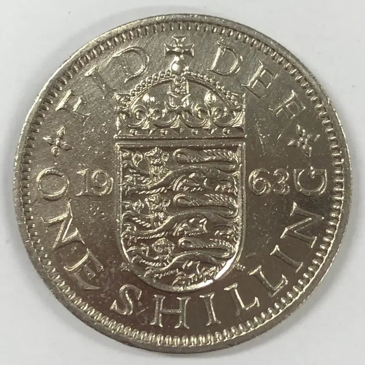 [BUNJANG] 1963 United Kingdom 1 Shilling Coin / 1963년 영국 1실링 동전 S4139