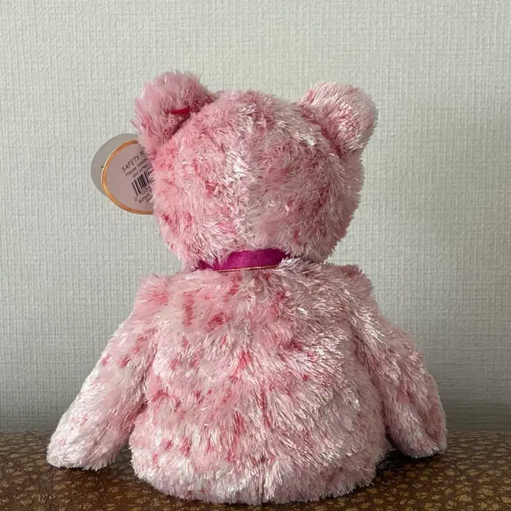 [BUNJANG] TY Bear Pink Heartcoat Vintage Doll / [고전] ty 티와이 베어 빈티지 인형 핑크 하트코