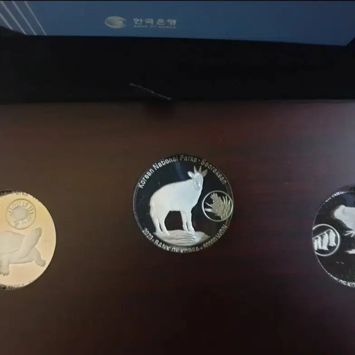 [BUNJANG] Bank of Korea 2023 National Parks Commemorative Silver Coin Set (3 Types) / 2023 한국은행 한국의 국립공원 기념 은화 3종 세트
