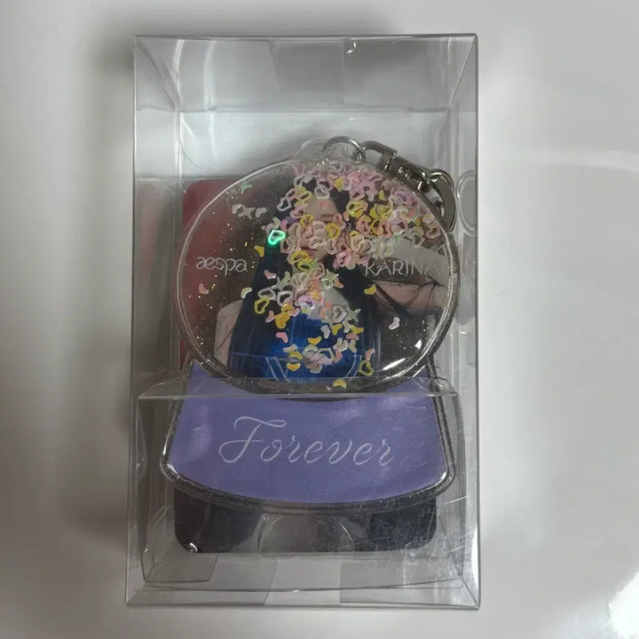 [BUNJANG] Aespa Karina Forever Shaker Keyring Photocard / 에스파 카리나 포에버 쉐이커 키링 포카