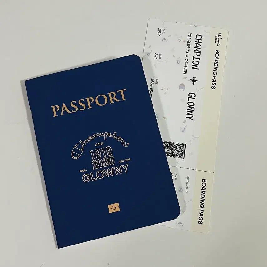 [BUNJANG] Glony Champion Passport Notebook / [당일발송] 글로니 챔피온 여권 수첩