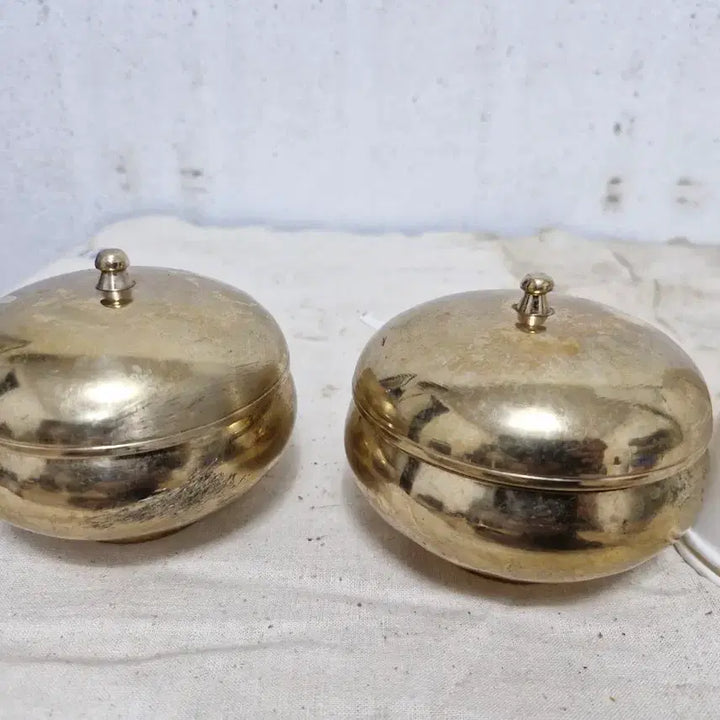 [BUNJANG] Antique Korean Bronze Rice Bowls Set of 2 / 애기 옥식기 2점 입니다