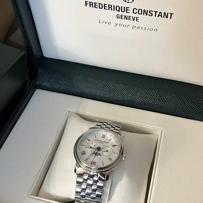 [SOLD OUT] 프레드릭 콘스탄트 문페이즈 메탈 시계 풀박스