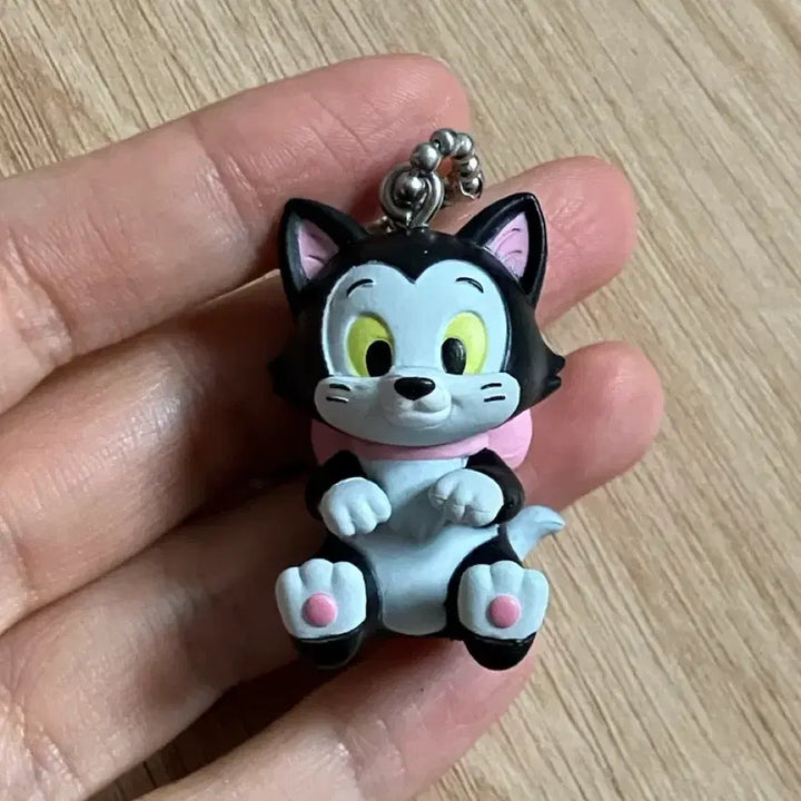[BUNJANG] Disney Figaro Cat Keychain / 디즈니 가챠 피노키오 피가로 고양이 키링