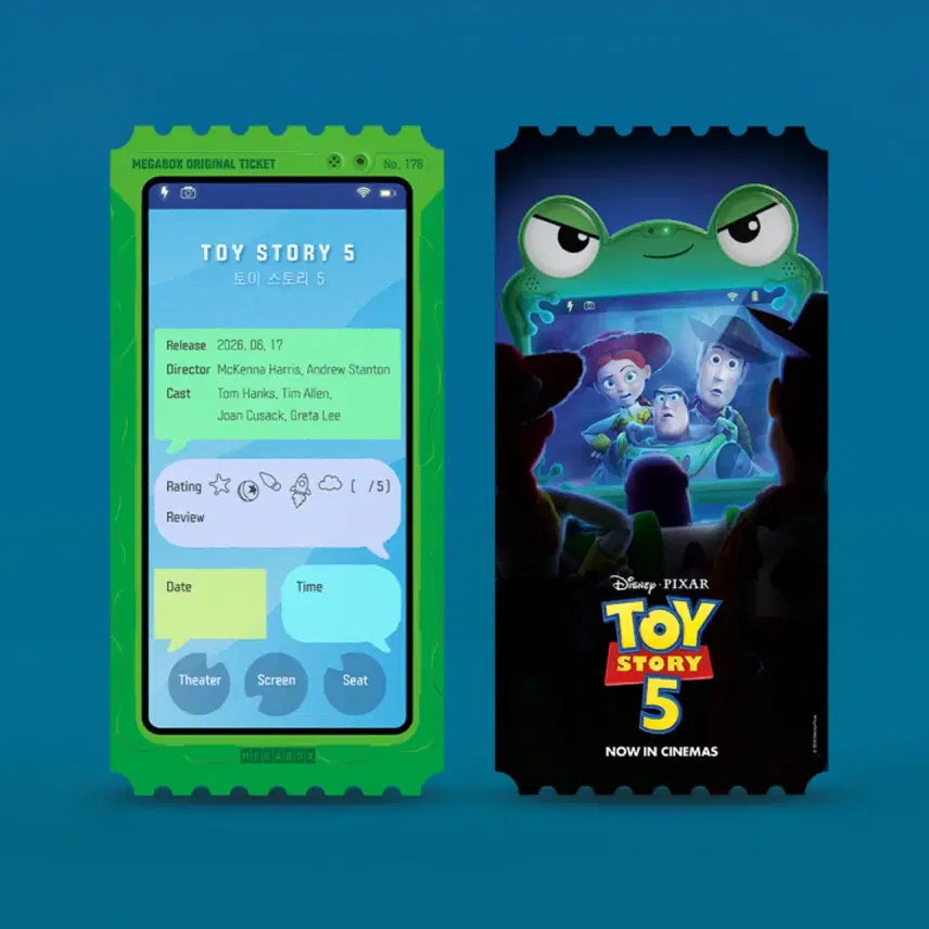 [BUNJANG] Toy Story 5 Original Ticket, Art Card, Poster Set / [토이스토리5] TTT/오리지널티켓/아트카드/포스터