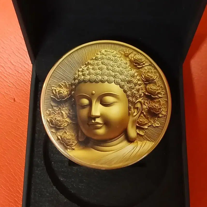 [BUNJANG] 99.9% Pure Copper Buddha Medal 1kg / (99.9%)부처님원형구리바1kg
