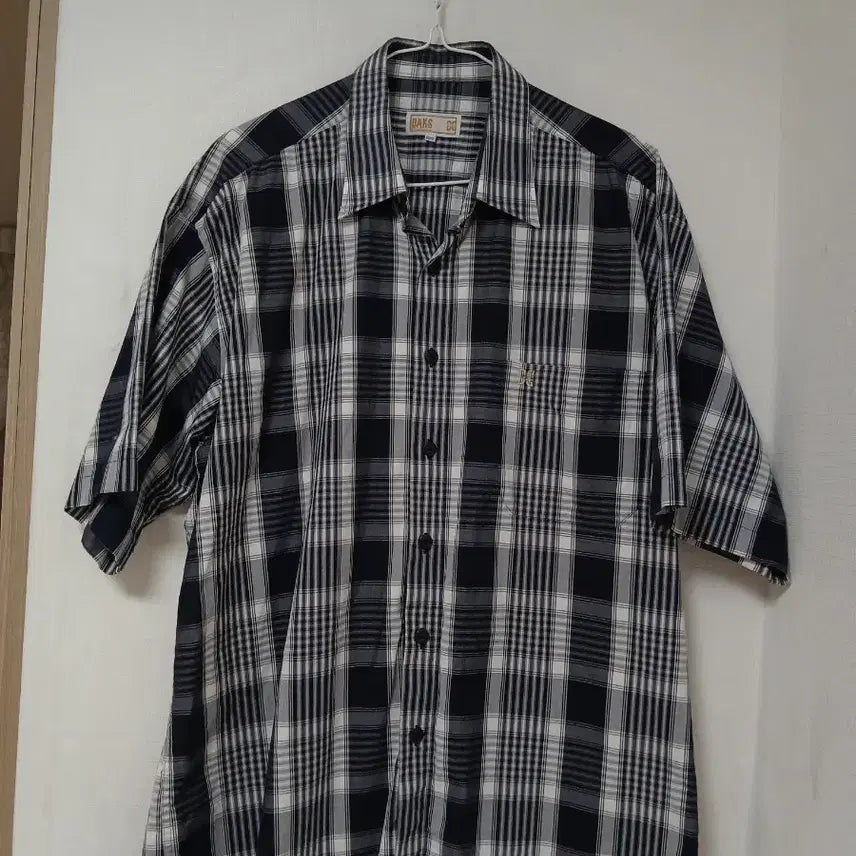 [SOLD OUT] 닥스체크 반팔 남방 셔츠 105