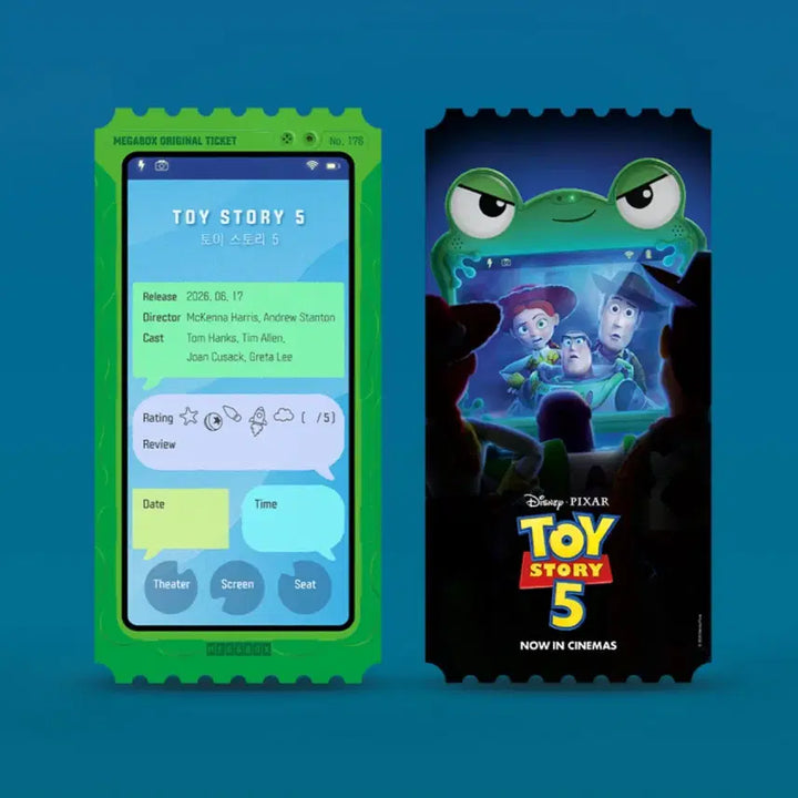 [BUNJANG] Toy Story 5 Original Ticket, TTT, Art Card, Poster Set / [토이스토리5] 오리지널티켓/TTT/아트카드/포스터