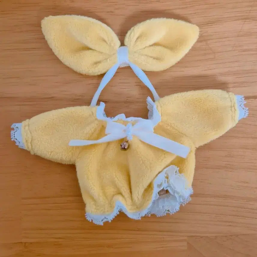 [BUNJANG] 10cm Plush Clothes Butter Yellow / 10cm 솜인형옷 뽀송분내 버터옐로