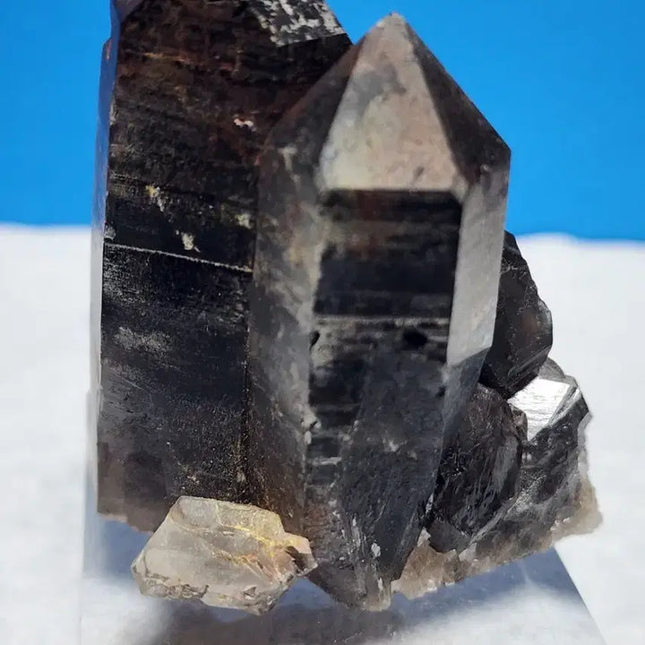 [BUNJANG] Natural Black Smoky Quartz Raw Stone with Stand / 천연크리스탈 블랙 스모키 쿼츠 원석+받침대