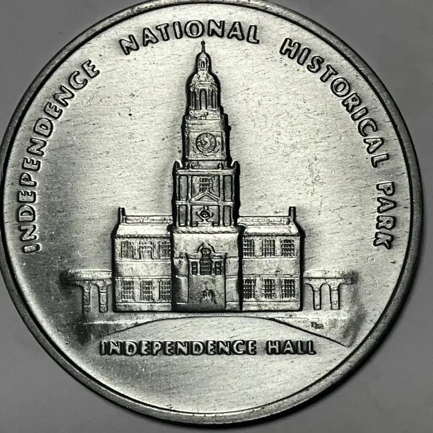 [BUNJANG] Independence Hall &amp; Liberty Bell 50mm Large Commemorative Medal / 미국 독립기념관 &amp; 자유의 종 50mm 대형 기념 메달 (수집용 토큰)