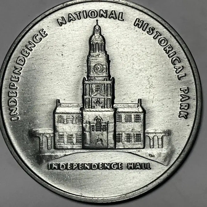 [BUNJANG] Independence Hall &amp; Liberty Bell 50mm Large Commemorative Medal / 미국 독립기념관 &amp; 자유의 종 50mm 대형 기념 메달 (수집용 토큰)