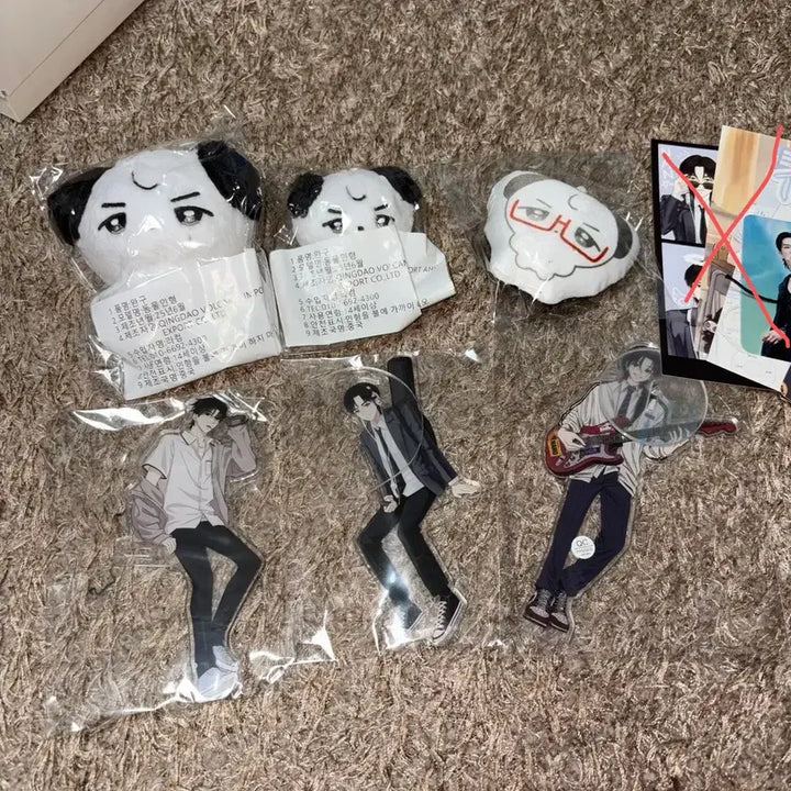 [BUNJANG] Kim Nano Kim Jae Ho Nano Jjaeku 10cm, 7cm, Cushion Keyring, Acrylic 3 Types Photocard Holder Set / 김나노 김재호 nano 째쿠 10cm+7cm+쿠션키링+아크릴 3종 미개봉