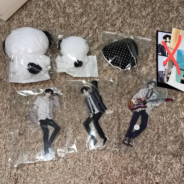 [BUNJANG] Kim Nano Kim Jae Ho Nano Jjaeku 10cm, 7cm, Cushion Keyring, Acrylic 3 Types Photocard Holder Set / 김나노 김재호 nano 째쿠 10cm+7cm+쿠션키링+아크릴 3종 미개봉