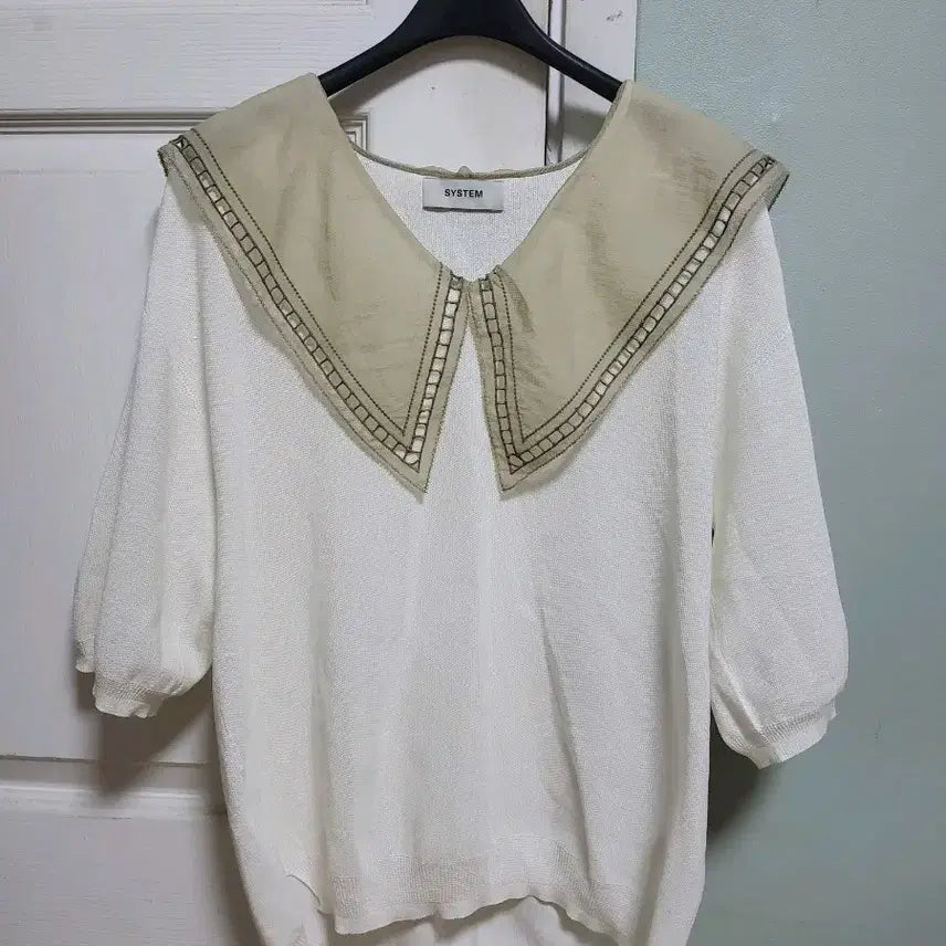 [BUNJANG] System 2021 Knit Sweater / 시스템(2021) 카라 니트 팔아요