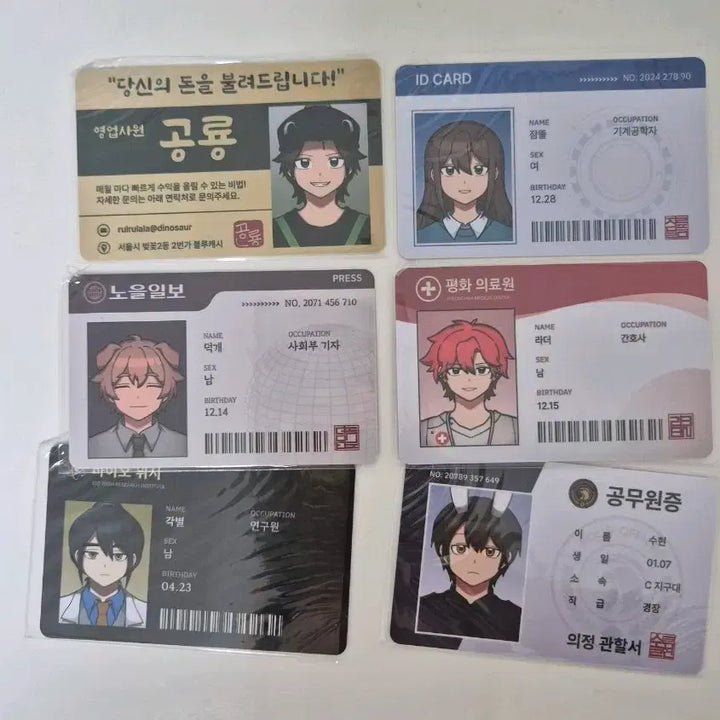 [BUNJANG] Pixelberry Jamttel Neighbor ID Card Set / 픽셀리 잠뜰 이웃좀 아이디 카드 세트