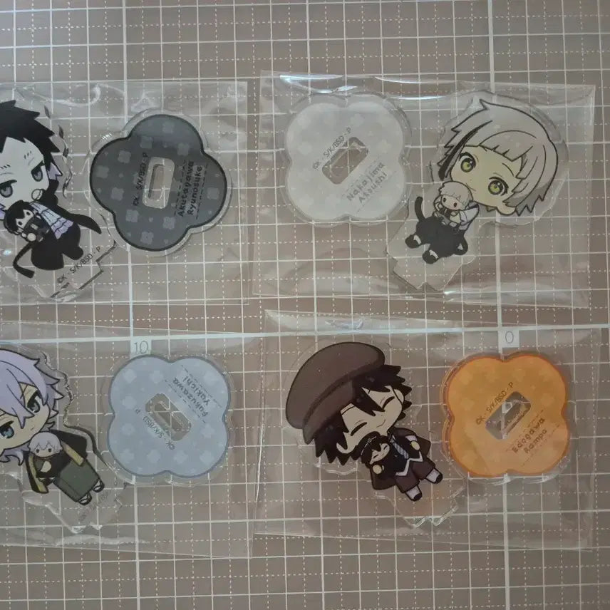 [BUNJANG] Bungo Stray Dogs Mini Charadocco Acrylic Stand - Atsushi, Ranpo, Fukuzawa, Akutagawa Bundle Set / (일괄) 문스독 미니캬라닷코 아츠시 란포 후쿠자와 아쿠타가와 아크릴스탠드