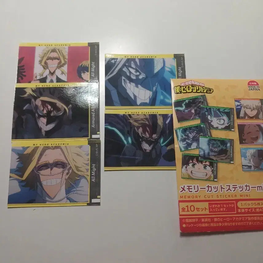[BUNJANG] My Hero Academia Memory Cut Sticker Mini All Might / 나의 히어로 아카데미아 메모리컷 스티커 미니 올마이트