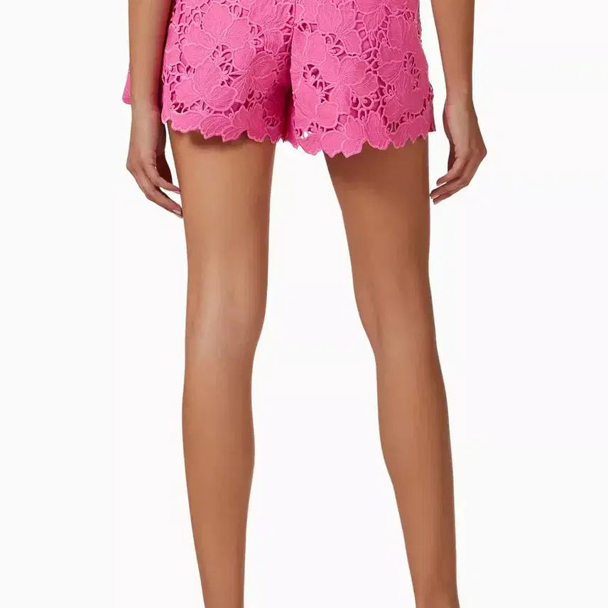 [BUNJANG] Self-Portrait Floral Lace Culotte Shorts Size 2 / 셀프포트레이트 플로럴 레이스 쇼츠 2사이즈