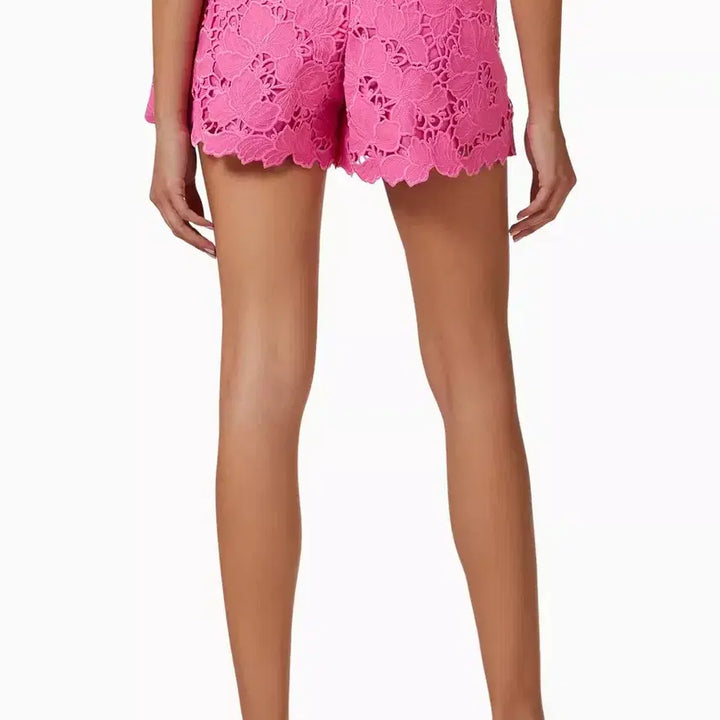[BUNJANG] Self-Portrait Floral Lace Culotte Shorts Size 2 / 셀프포트레이트 플로럴 레이스 쇼츠 2사이즈