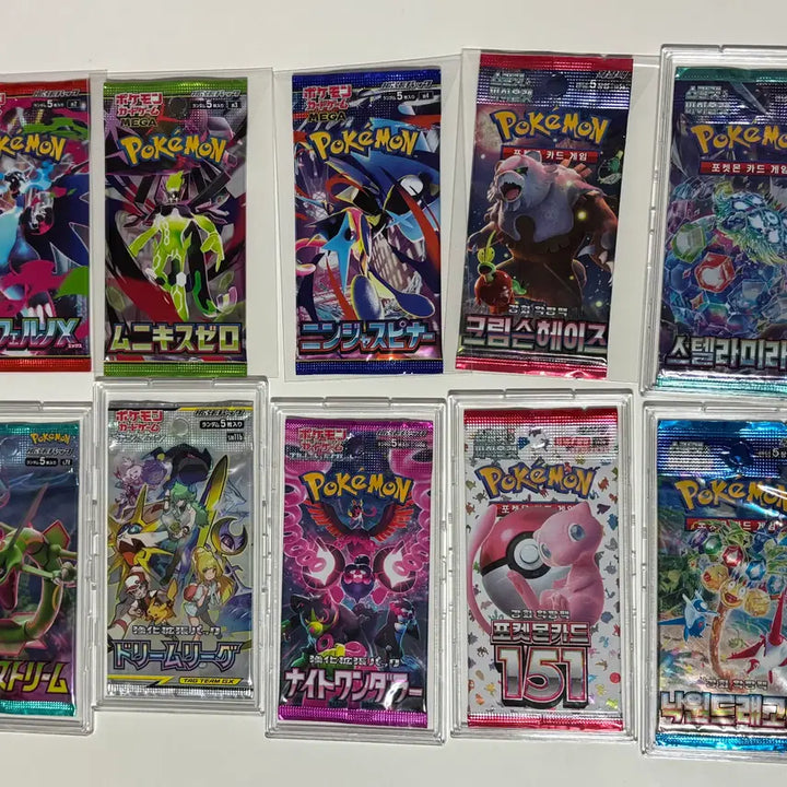 [BUNJANG] Pokemon Card Japanese &amp; Korean Sealed Booster Packs Bundle / 포켓몬카드 일판 미개봉 팩 모음(4)