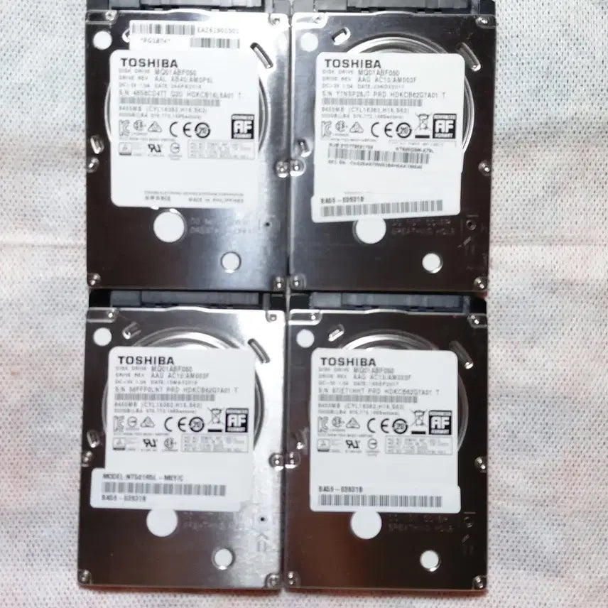 [BUNJANG] Toshiba 500GB 2.5-inch Slim HDD Bundle / 노트북하드 도시바 500GB 2.5인치 슬림 4개 일괄판매