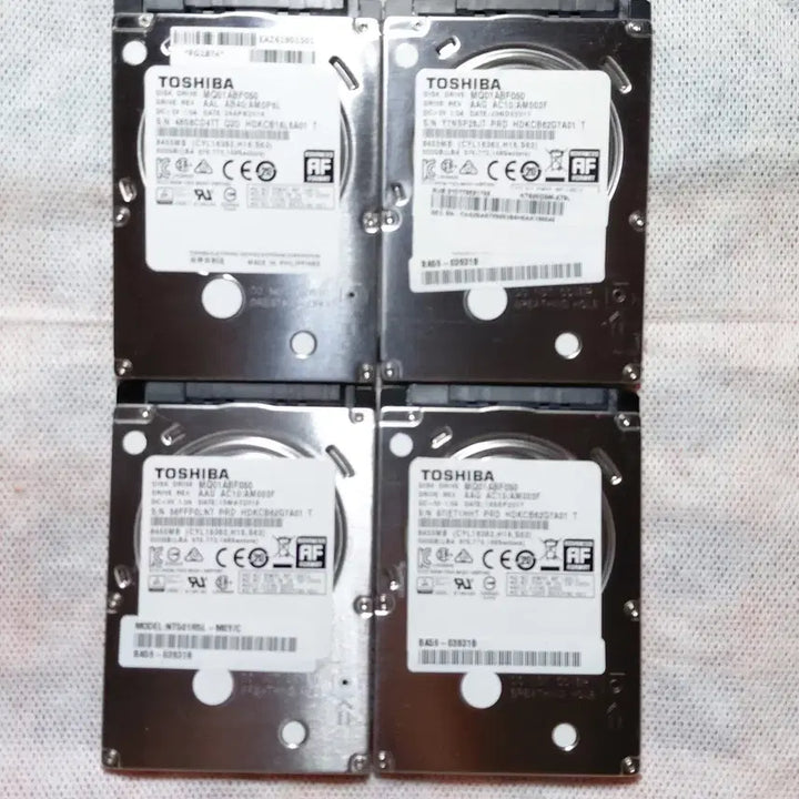 [BUNJANG] Toshiba 500GB 2.5-inch Slim HDD Bundle / 노트북하드 도시바 500GB 2.5인치 슬림 4개 일괄판매