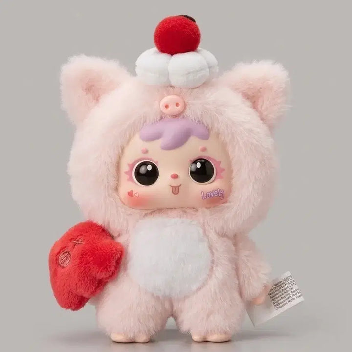 [BUNJANG] Babythree Samuel Ice Cream Pink Doll Keychain / 베이비쓰리 사무엘 아이스크림 핑크 인형키링