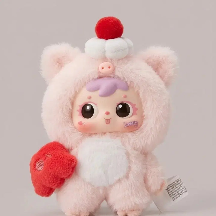[BUNJANG] Babythree Samuel Ice Cream Pink Doll Keychain / 베이비쓰리 사무엘 아이스크림 핑크 인형키링