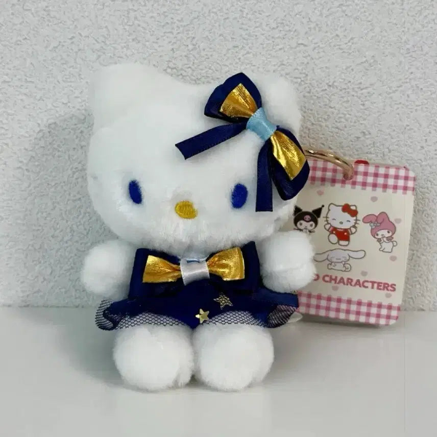[BUNJANG] Hello Kitty Navy Star Dress Plush / 헬로키티 인형 (네이비 별 드레스)