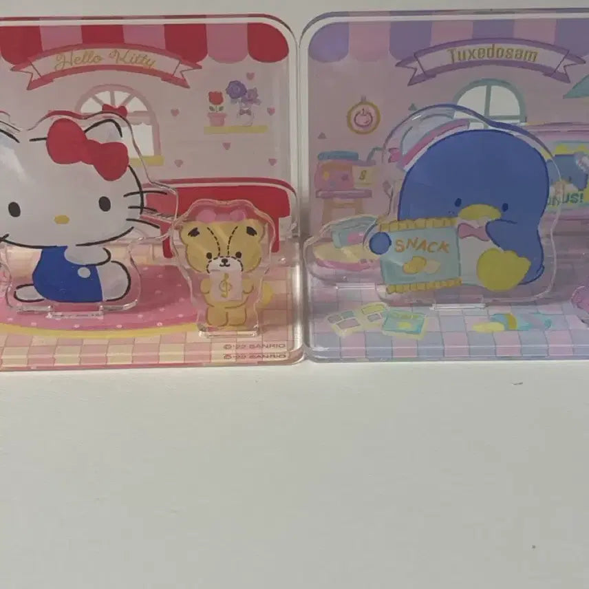 [BUNJANG] Hello Kitty Tuxedo Sam Acrylic Stand Set / 키티, 턱시도샘 아크릴 스탠드 세트