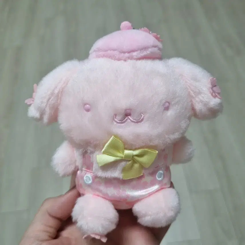 [BUNJANG] Pompompurin 2023 Cherry Blossom Mascot Keychain / 폼폼푸린 마스코트 2023 벚꽃 인형 키링