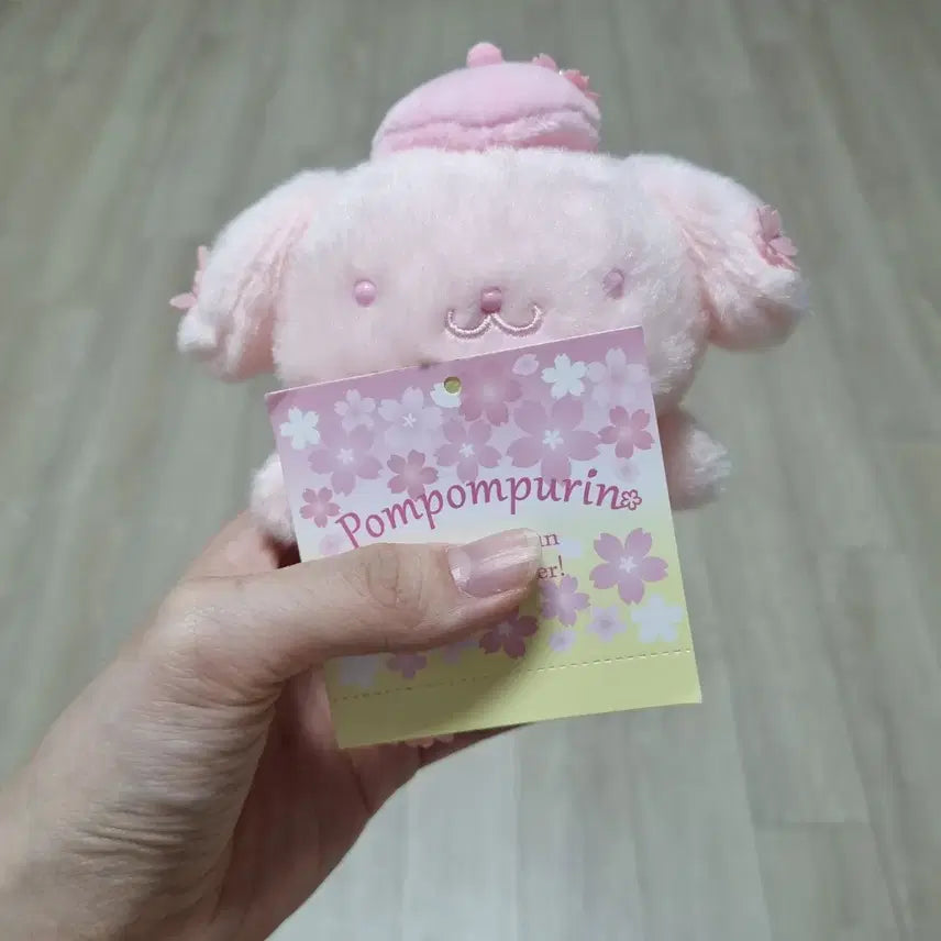 [BUNJANG] Pompompurin 2023 Cherry Blossom Mascot Keychain / 폼폼푸린 마스코트 2023 벚꽃 인형 키링