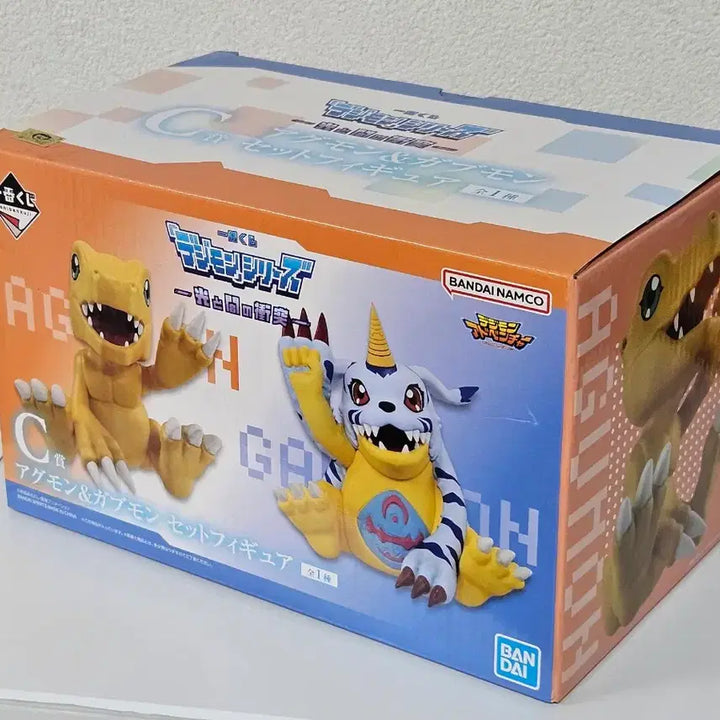[BUNJANG] Digimon Duel of Light and Darkness Ichiban Kuji C Prize Figure (Agumon &amp; Gabumon) / 택포4.4)디지몬 빛과어둠의충돌 제일복권 쿠지 c상 파피몬 아구몬 피규어