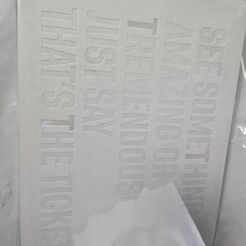 [BUNJANG] CGV TTT Book Cover 3-Part White / cgv ttt북 커버 3분할 화이트