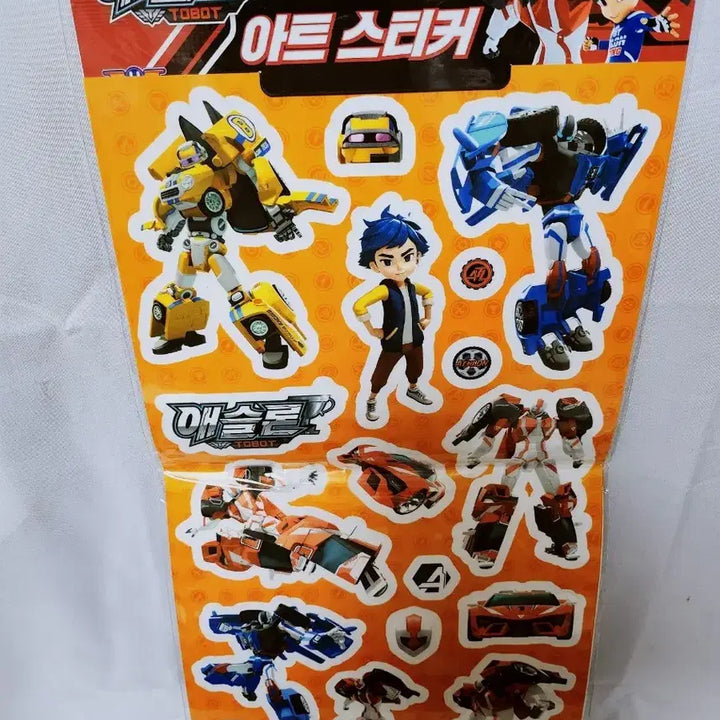 [BUNJANG] Tobot Decorative Art Sticker Extra Large / [고전문구] 또봇 꾸미기 아트 스티커 특대형