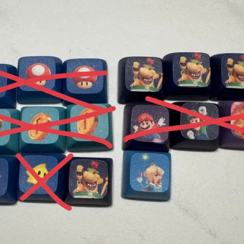 [BUNJANG] Super Mario Keycap Set / 슈퍼마리오 키캡 판매