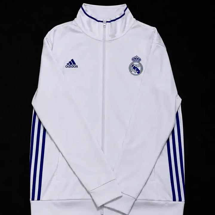 [BUNJANG] Adidas Real Madrid Track Top Jersey (White/Blue) / 아디다스 레알 마드리드 트랙탑 져지 상의 (화이트/블루)