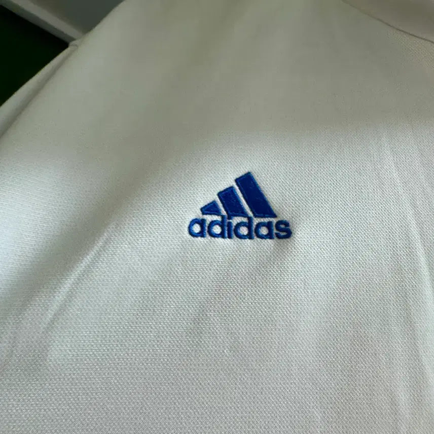 [BUNJANG] Adidas Real Madrid Track Top Jersey (White/Blue) / 아디다스 레알 마드리드 트랙탑 져지 상의 (화이트/블루)