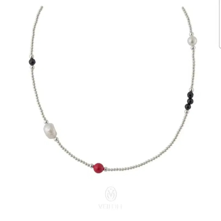 [BUNJANG] Bellof Red Rendezvous 925 Silver Necklace / 벨오프 레드 랑데뷰 925 실버 목걸이(정가15.9)