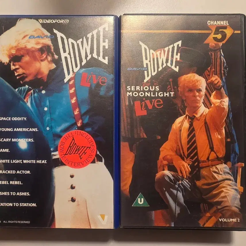[BUNJANG] David Bowie Live VHS Set (2 Types) / 데이빗 보위 라이브 VHS 2종 David Bowie 데이빗보위 데이비드