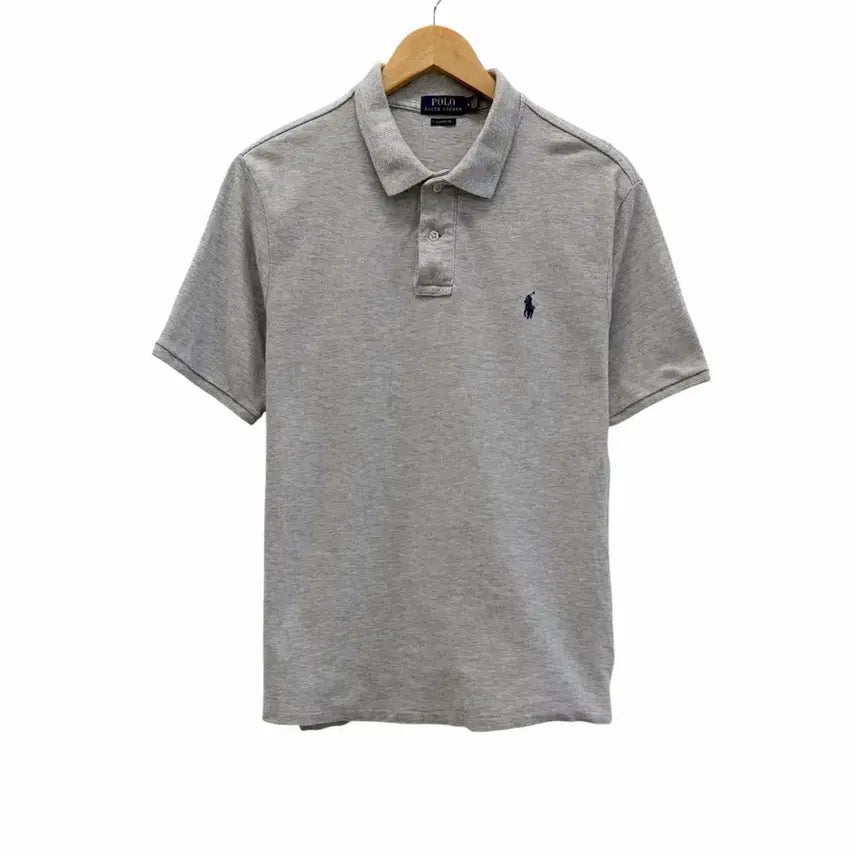 [BUNJANG] Polo Ralph Lauren Classic Fit Pique T-Shirt Short Sleeve Grey M / 폴로 클래식핏 피케티 카라티 반팔 그레이 (M)