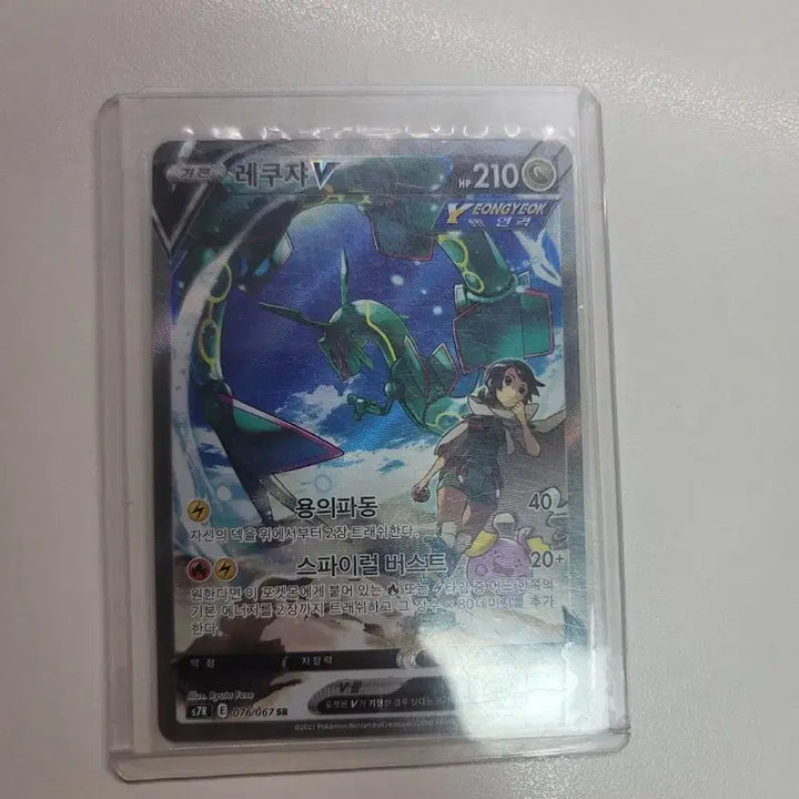 [BUNJANG] Pokemon Card Rayquaza V Special Illustration Rare Card / 포켓몬카드 레쿠쟈V 특일
