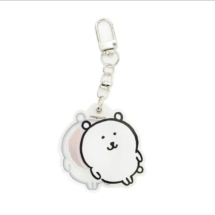 [BUNJANG] Damgom Acrylic Mirror Keyring 2 Types / [국내 정품] 담곰이 아크릴 거울 키링 2종