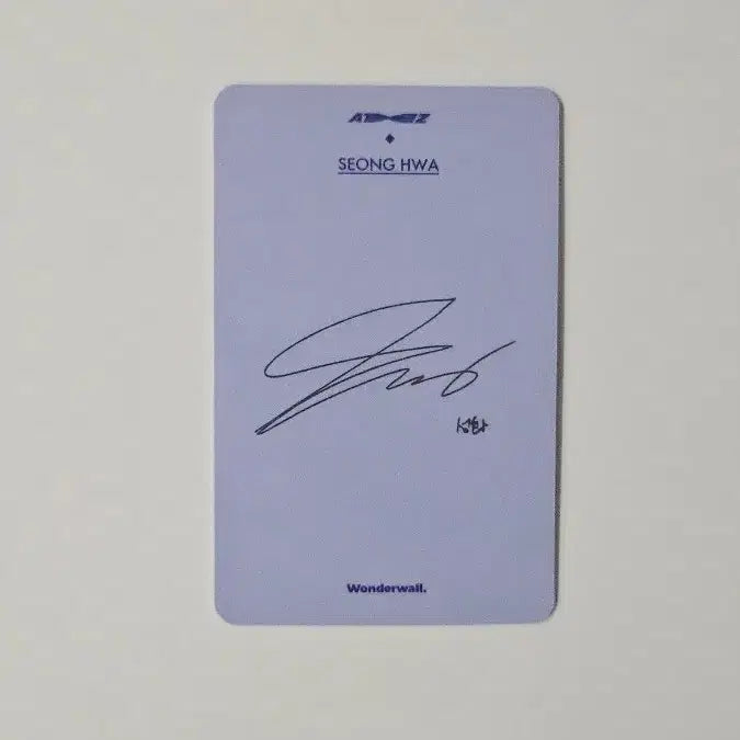 [BUNJANG] ATEEZ FEVER PART.3 Seonghwa Wonderwall Photocard / 에이티즈 FEVER PART.3 원더월 Wonderwall 토끼 성화