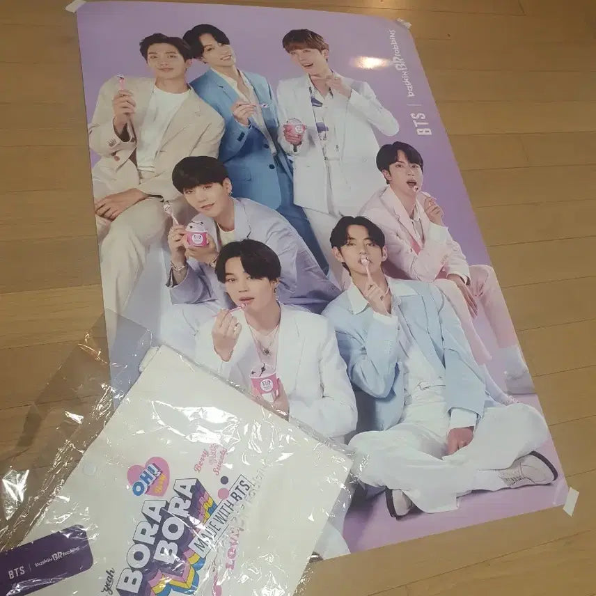 [BUNJANG] BTS x Baskin Robbins Bora Bora Eco Bag / BTS 보라보라에코백 베스킨라빈스