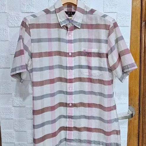 [SOLD OUT] 닥스 체크 반팔 셔츠 L