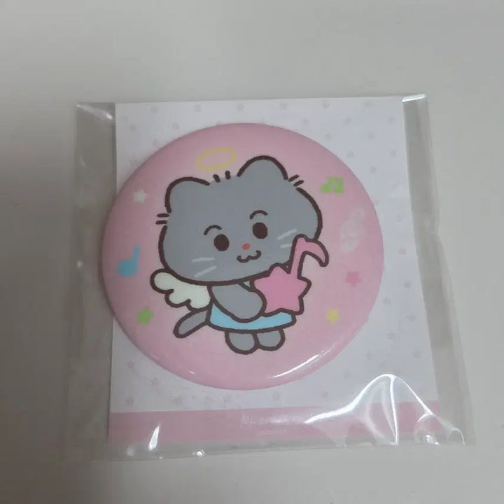 [BUNJANG] Pom Pom Studio Glow-in-the-Dark Musical Note Cat Angel Cat Badge Pinbutton / 뽐뽐 스튜디오 야광 음표 고양이 천사냥 뱃지 캔뱃지 핀버튼