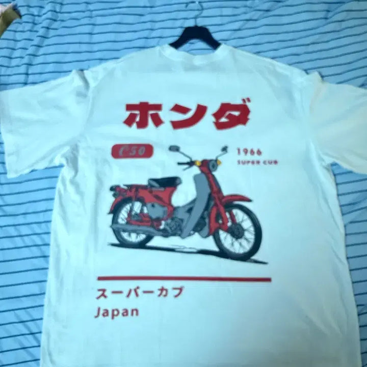 [BUNJANG] Honda Motorcycle Graphic T-Shirt / 혼다 오토바이 반팔 티셔츠